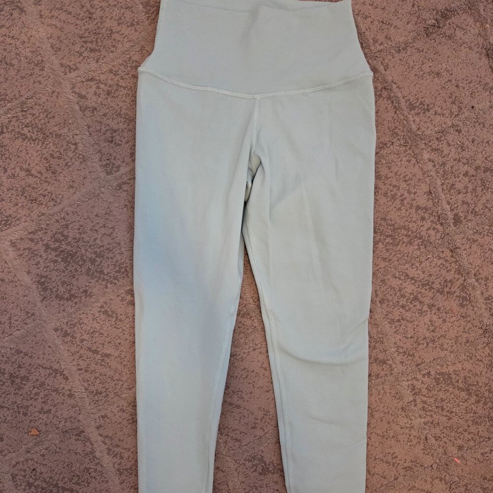 Alo High waist Airlift Leggings 7/8 Pastel turquoise XS Yoga Activewear pants